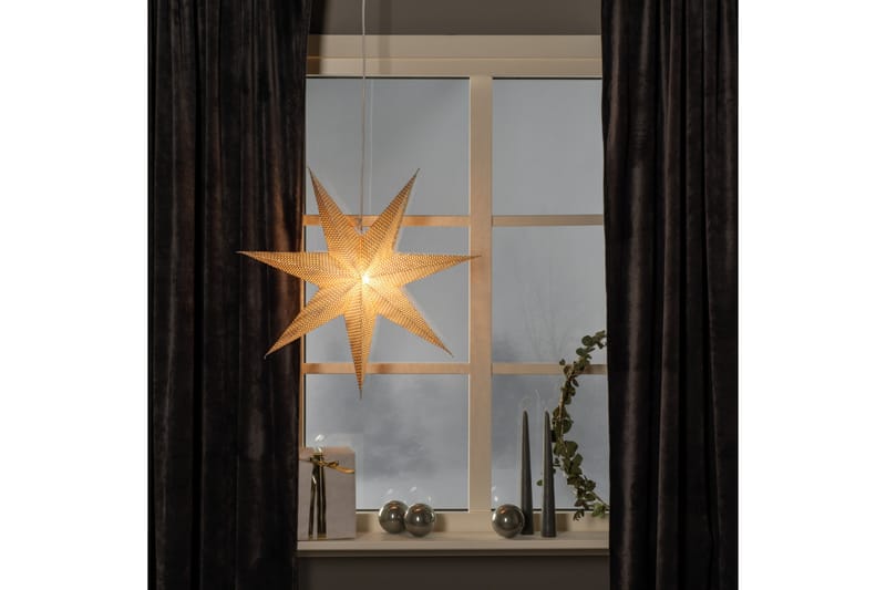 Pappersstjärna 60 cm mässing - Konstsmide - Julstjärnor & adventsstjärnor - Jullampor