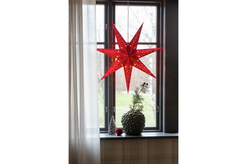 Pappersstjärna sammet 78 cm Röd - Konstsmide - Julstjärnor & adventsstjärnor - Jullampor