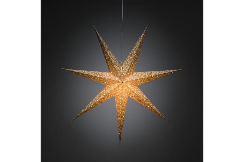 Pappersstjärna vit/guld 78cm - Konstsmide - Julstjärnor & adventsstjärnor - Jullampor