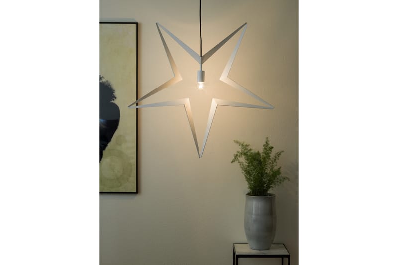 Stjärna vit hängande 80cm Vit - Konstsmide - Julstjärnor & adventsstjärnor - Jullampor