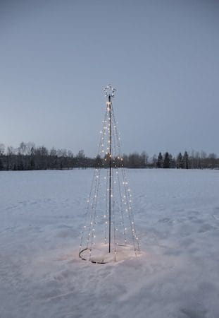 Light Tree Utomhusdekoration julgran med belysning 210 cm - svart - Belysning & el - Julbelysning - Julbelysning utomhus