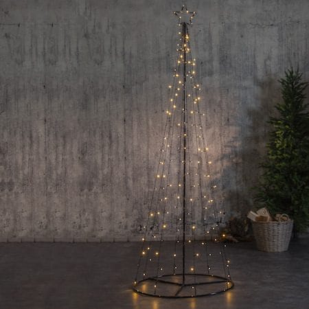 Light Tree Utomhusdekoration julgran med belysning 210 cm - svart - Belysning & el - Julbelysning - Julbelysning utomhus