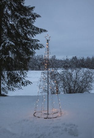 Light Tree Utomhusdekoration julgran med belysning 210 cm - svart - Belysning & el - Julbelysning - Julbelysning utomhus