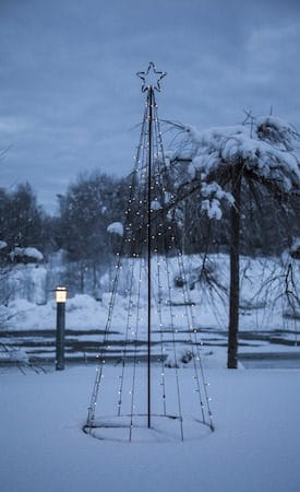 Light Tree Utomhusdekoration julgran med belysning 210 cm - svart - Belysning & el - Julbelysning - Julbelysning utomhus