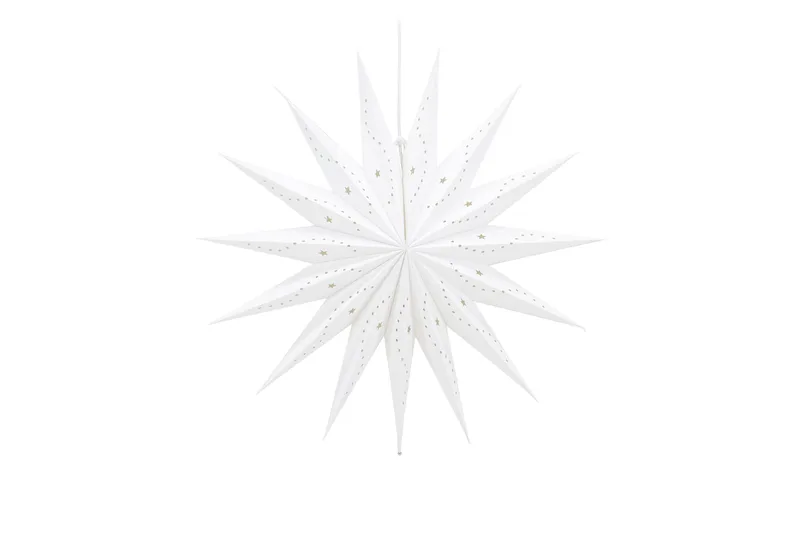 Lindvallen Adventsstjärna / Jullampa 60 cm, Vit