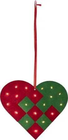Merry Hängande dekoration 25 cm, röd och grön