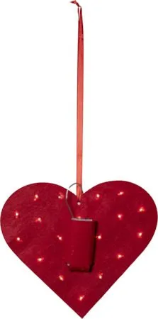 Merry Hängande dekoration 25 cm - röd och grön - Belysning & el - Julbelysning - Övrig julbelysning