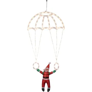 Parachute Juldekoration Tomte med Fallskärm 105 cm 110 LED - Vit|Röd|Grön - Belysning & el - Julbelysning - Julbelysning utomhus