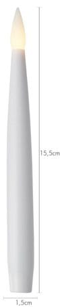Paulina LED Antikljus 11,5 cm - vit och grön - Belysning & el - Julbelysning - Jullampor