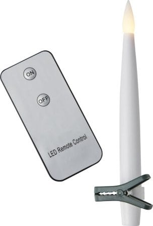Paulina LED Antikljus 11,5 cm - vit och grön - Belysning & el - Julbelysning - Jullampor