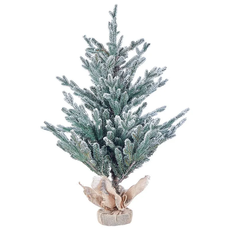Ringrose Liten Snöig Plastgran 90 cm, Grön/Vit/Beige