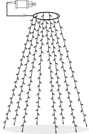 Serie Julgransslinga 200 cm - svart - Belysning & el - Julbelysning - Jullampor