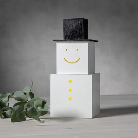 SNOWMAN Inomhusdekoration 29,5 cm - vit - Belysning & el - Julbelysning - Övrig julbelysning