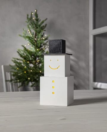 SNOWMAN Inomhusdekoration 29,5 cm - vit - Belysning & el - Julbelysning - Övrig julbelysning