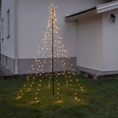 Spiky Utomhusdekoration belysning julgran 100x235 cm - svart - Belysning & el - Julbelysning - Julbelysning utomhus