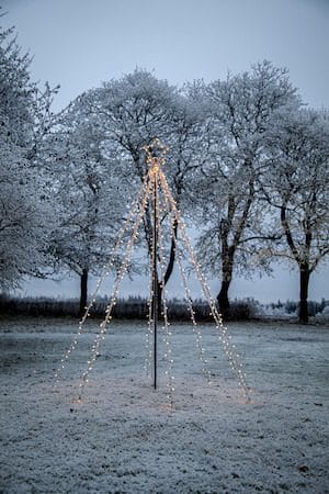 Spiky Utomhusdekoration belysning julgran 100x235 cm - svart - Belysning & el - Julbelysning - Julbelysning utomhus
