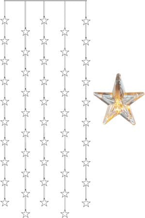 Star Curtain Ljusgardin 90 cm - transparent - Belysning & el - Julbelysning - Övrig julbelysning