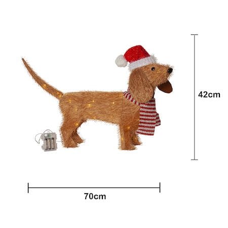 Tecidy Utomhusdekoration belysning 70 cm - brun - Belysning & el - Julbelysning - Julbelysning utomhus