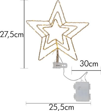 Topsy Toppstjärna 25.5 cm - mässing - Belysning & el - Julbelysning - Jullampor