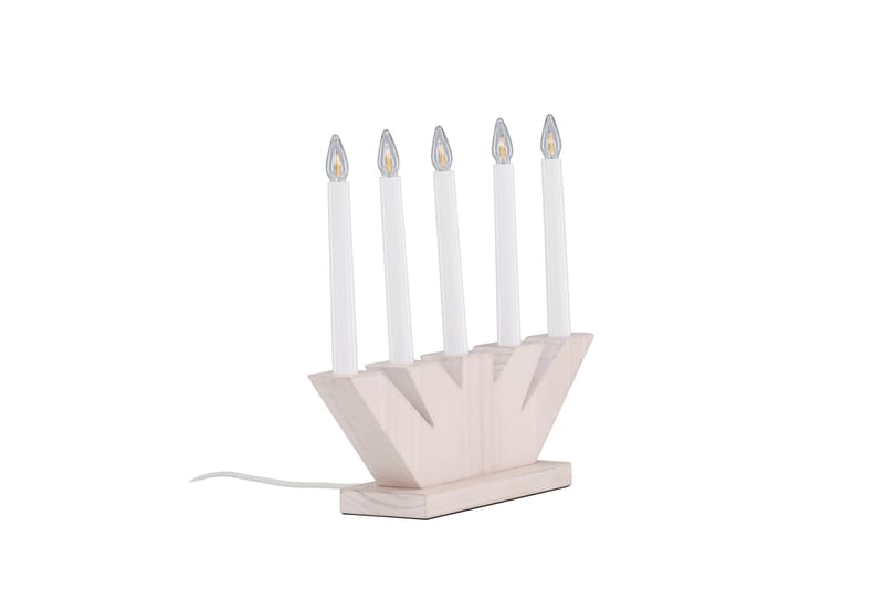 Verbier Adventsljusstake  41 cm - Vit - Belysning & el - Julbelysning - Adventsljusstake & elljusstake