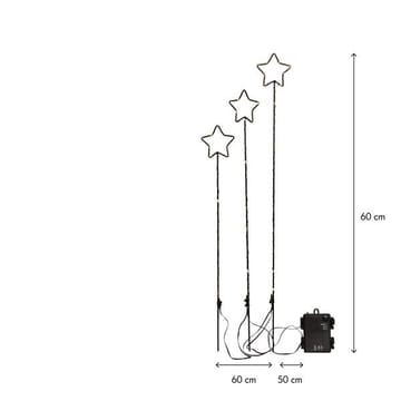 Wizard Utomhusdekoration belysning 60 cm - svart - Belysning & el - Julbelysning - Julbelysning utomhus