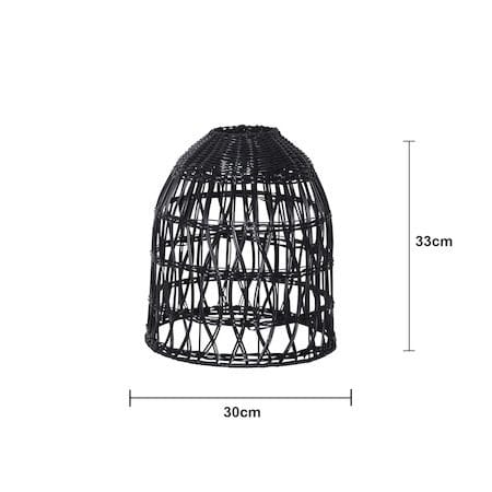 Knute Lampskärm 30 cm - svart - Belysning & el - Belysningstillbehör