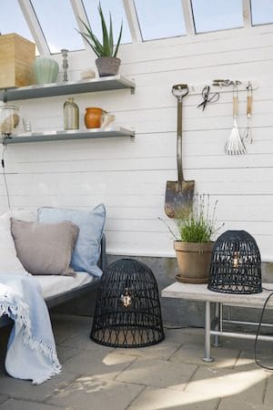 Knute Lampskärm 48 cm - svart - Belysning & el - Belysningstillbehör