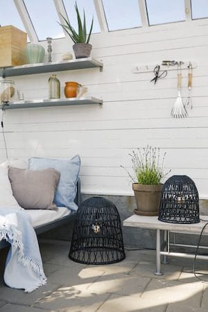 Knute Lampskärm 48 cm - svart - Belysning & el - Belysningstillbehör