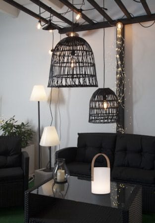Knute Lampskärm 48 cm - svart - Belysning & el - Belysningstillbehör