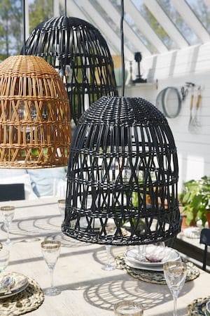 Knute Lampskärm 48 cm - svart - Belysning & el - Belysningstillbehör