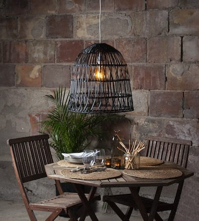Knute Lampskärm 48 cm - svart - Belysning & el - Belysningstillbehör