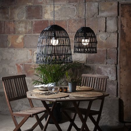 Knute Lampskärm 48 cm - svart - Belysning & el - Belysningstillbehör