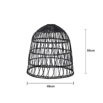 Knute Lampskärm 48 cm - svart - Belysning & el - Belysningstillbehör