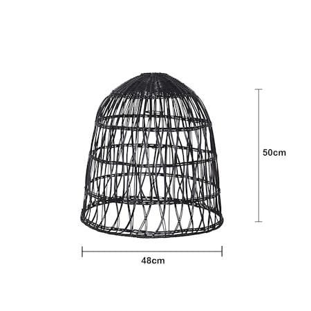 Knute Lampskärm 48 cm - svart - Belysning & el - Belysningstillbehör