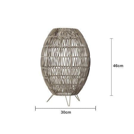 Linde Lampskärm Utomhus 30x46 cm i Konstrotting - Beige - Belysning & el - Belysningstillbehör