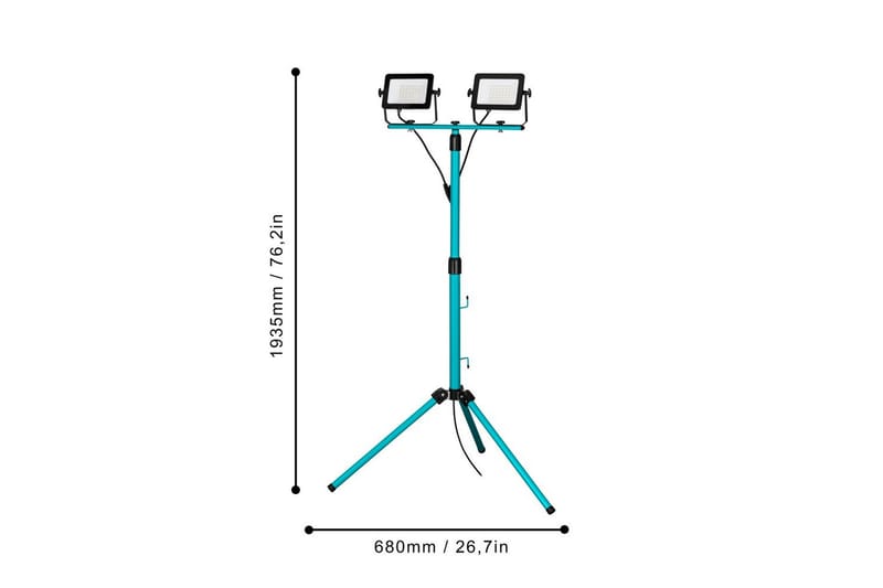 Arbetsbelysning Eglo LED-Stativstrålkastare med 2 Lampor 30W - Belysning & el - Inomhusbelysning & lampor - Bordslampor - Skrivbordslampa