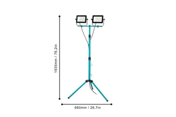 Arbetsbelysning Eglo LED-Stativstrålkastare med 2 Lampor 52W - Belysning & el - Ljuskällor & glödlampor - Arbetsbelysning