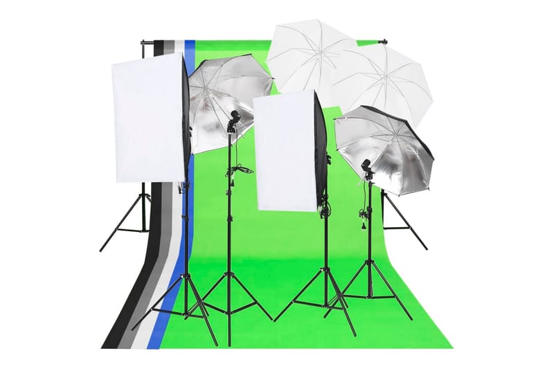 Fotostudio kit - Vit - Fotobelysning & studiobelysning