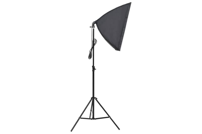 Fotostudio med softbox-lampa och bakgrund - Svart - Fotobelysning & studiobelysning