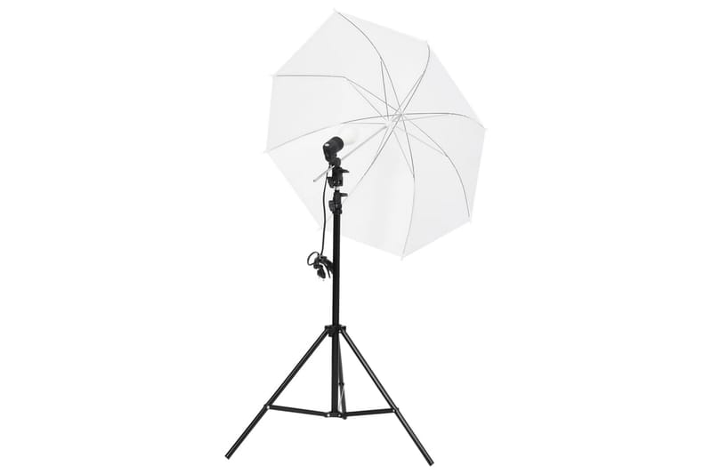 Studiobelysning inklusive bakgrunder & paraplyer - Vit - Fotobelysning & studiobelysning