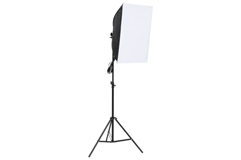 Studioutrustning med softbox-lampa, bakgrund och reflexskärm - Svart - Fotobelysning & studiobelysning