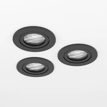 Infälld Lampa Barranco 30 mm 3000K Set om 3 - Svart - Belysning & el - Ljuskällor & glödlampor - Spotlight & downlight