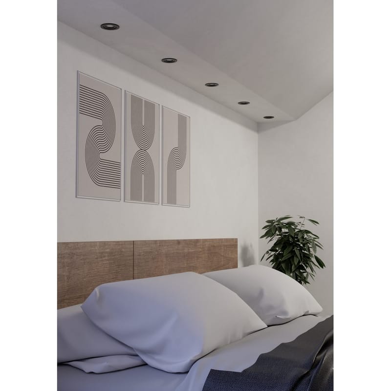 Infälld Lampa Barranco 90 mm 4000K Set om 3 - Svart - Belysning & el - Ljuskällor & glödlampor - Spotlight & downlight