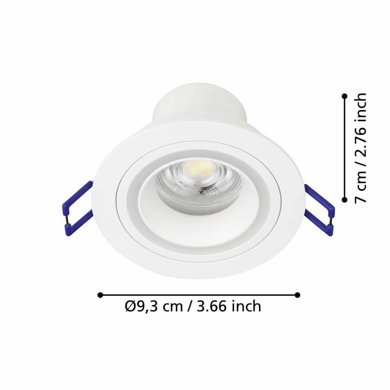 Infälld Lampa Carosso 93 mm - Vit - Belysning & el - Ljuskällor & glödlampor - Spotlight & downlight