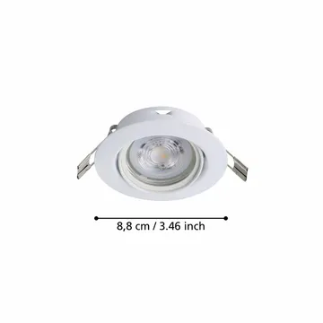 Infälld Lampa Favazzina 88 mm set med 3 - Vit - Belysning & el - Ljuskällor & glödlampor - Spotlight & downlight