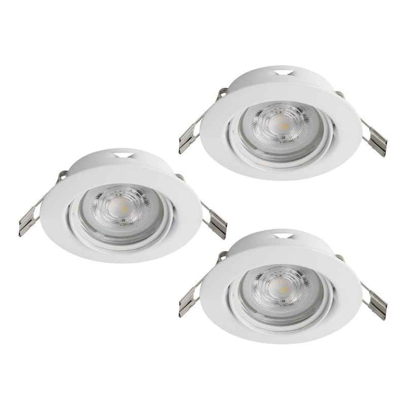 Infälld Lampa Favazzina 88 mm set med 3, Vit