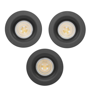 Infälld Lampa Salabate 88 mm Set om 3 - Svart - Belysning & el - Ljuskällor & glödlampor - Spotlight & downlight