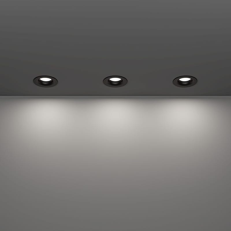 Infälld Lampa Salabate 88 mm Set om 3 - Svart - Belysning & el - Ljuskällor & glödlampor - Spotlight & downlight