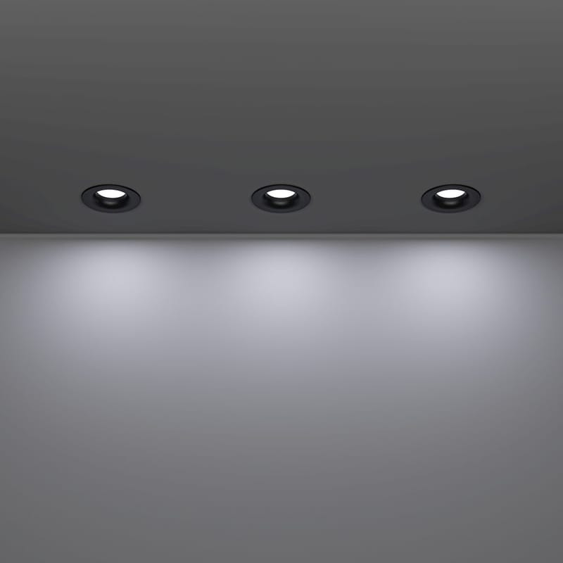 Infälld Lampa Salabate 88 mm Set om 3 - Svart - Belysning & el - Ljuskällor & glödlampor - Spotlight & downlight