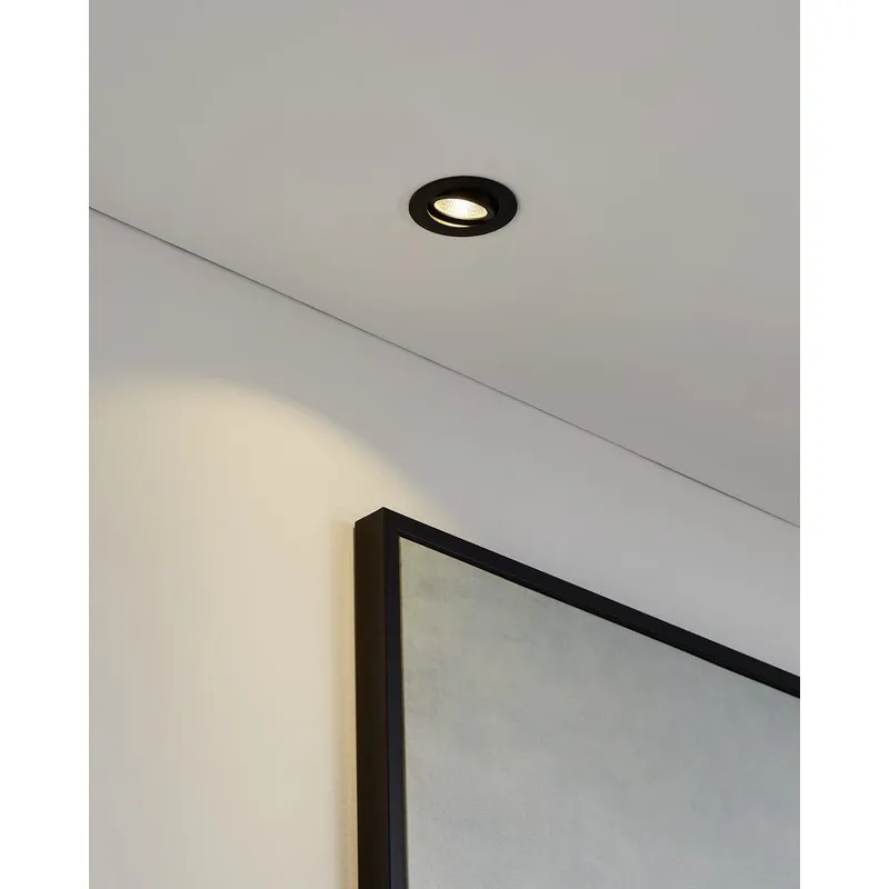 Infälld Lampa Saliceto Ø88 mm 2700K - Svart - Belysning & el - Ljuskällor & glödlampor - Spotlight & downlight